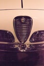 White 1958 Alfa Romeo Guilietta Sprint Veloce Royalty Free Stock Photo